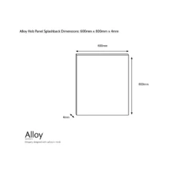 Splashwall Alloy Grey Urban Cluster Concrete Effect Aluminium Splashback, (H)800mm (W)600mm (T)4mm -Prime Kitchen splashwall alloy grey urban cluster concrete effect aluminium splashback h 800mm w 600mm t 4mm5060699097984 03c