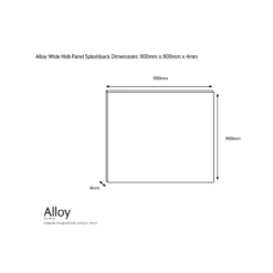 Splashwall Alloy Grey Urban Cluster Concrete Effect Aluminium Splashback, (H)800mm (W)900mm (T)4mm 7 Splashwall Alloy Grey Urban Cluster Concrete Effect Aluminium Splashback, (H)800mm (W)900mm (T)4mm -Prime Kitchen splashwall alloy grey urban cluster concrete effect aluminium splashback h 800mm w 900mm t 4mm5060699097977 03c