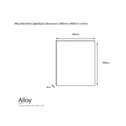 Splashwall Alloy Grey Whitewash Herringbone Aluminium Splashback, (H)800mm (W)600mm (T)4mm -Prime Kitchen splashwall alloy grey whitewash herringbone aluminium splashback h 800mm w 600mm t 4mm5060699097823 03c