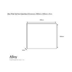 Splashwall Alloy Grey Whitewash Herringbone Aluminium Splashback, (H)800mm (W)900mm (T)4mm -Prime Kitchen splashwall alloy grey whitewash herringbone aluminium splashback h 800mm w 900mm t 4mm5060699097816 03c