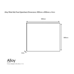 Splashwall Alloy White Diamond Tile Geometric Aluminium Splashback, (H)800mm (W)900mm (T)4mm 7 Splashwall Alloy White Diamond Tile Geometric Aluminium Splashback, (H)800mm (W)900mm (T)4mm -Prime Kitchen splashwall alloy white diamond tile geometric aluminium splashback h 800mm w 900mm t 4mm5060699097731 03c