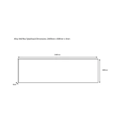 Splashwall Alloy Yellow Maltese Ochre Mosaic Aluminium Splashback, (H)600mm (W)2440mm (T)4mm -Prime Kitchen splashwall alloy yellow maltese ochre mosaic aluminium splashback h 600mm w 2440mm t 4mm5060699097847 03c