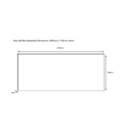 Splashwall Alloy Yellow Maltese Ochre Mosaic Aluminium Splashback, (H)750mm (W)2440mm (T)4mm -Prime Kitchen splashwall alloy yellow maltese ochre mosaic aluminium splashback h 750mm w 2440mm t 4mm5060699097830 03c