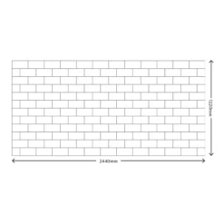 Splashwall Cream Laminate Splashback, (H)1220mm (W)2440mm (T)3mm -Prime Kitchen splashwall cream laminate splashback h 1220mm w 2440mm t 3mm5060699096987 01t bq