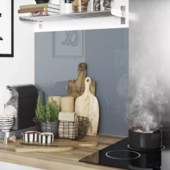 Splashwall Gloss Flint Acrylic Splashback, (H)600mm (W)2440mm (T)4mm -Prime Kitchen splashwall gloss flint acrylic splashback h 600mm w 2440mm t 4mm5060482793178 02i