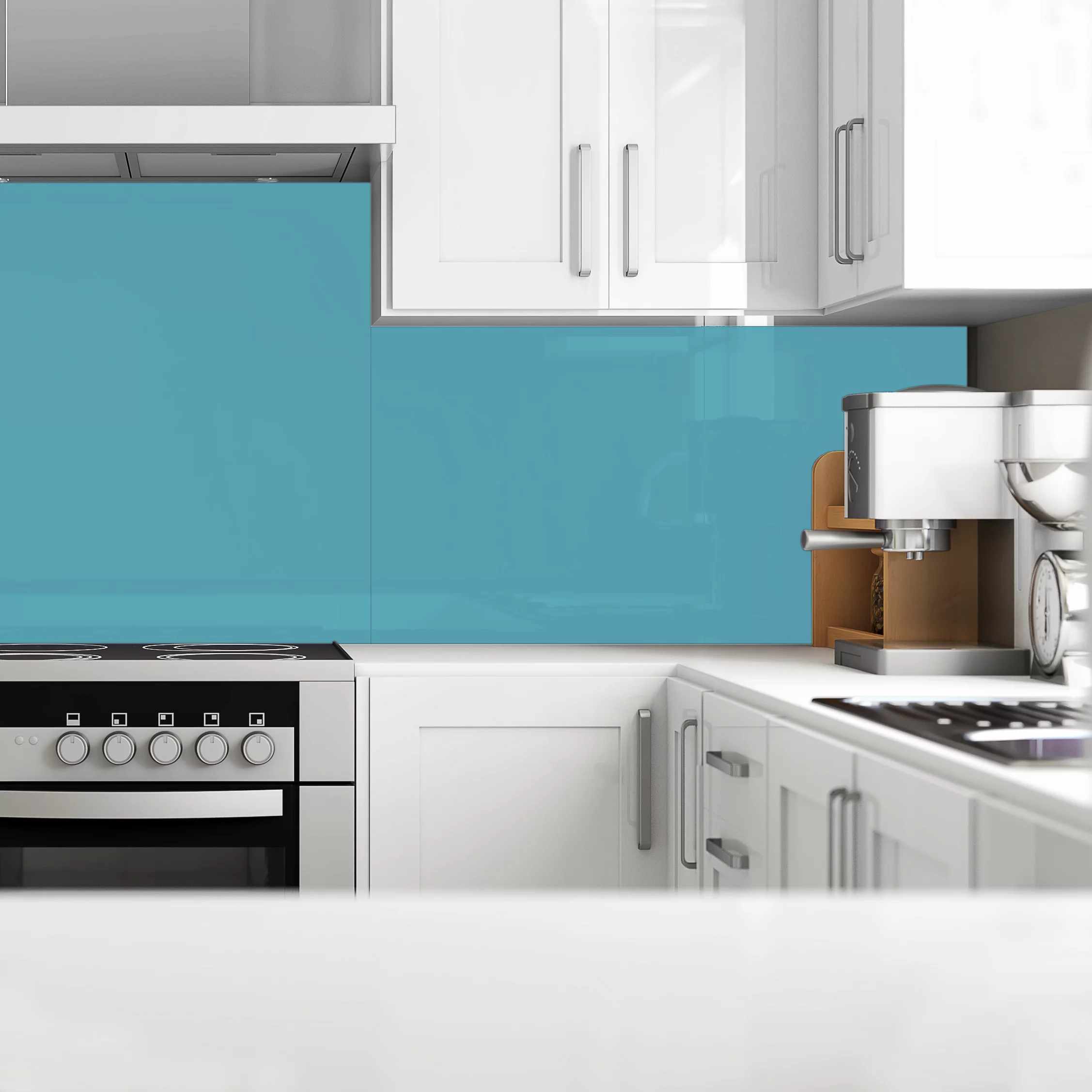 Splashwall Gloss Ocean Acrylic Splashback, (H)1220mm (W)2440mm (T)4mm 4 Splashwall Gloss Ocean Acrylic Splashback, (H)1220mm (W)2440mm (T)4mm - Image 2