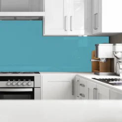 Splashwall Gloss Ocean Glass Splashback, (H)750mm (W)900mm (T)6mm -Prime Kitchen splashwall gloss ocean glass splashback h 750mm w 900mm t 6mm5060045039743 01i bq