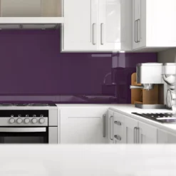 Splashwall Gloss Violet Acrylic Splashback, (H)600mm (W)2440mm (T)4mm -Prime Kitchen splashwall gloss violet acrylic splashback h 600mm w 2440mm t 4mm5060045037336 01i bq