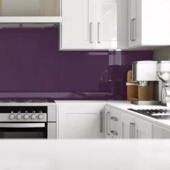 Splashwall Gloss Violet Glass Splashback, (H)750mm (W)900mm (T)6mm -Prime Kitchen splashwall gloss violet glass splashback h 750mm w 900mm t 6mm5060045039774 01i bq