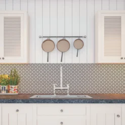 Splashwall Matt Black & White Italian Acrylic Splashback, (H)600mm (W)2440mm (T)4mm -Prime Kitchen splashwall matt black white italian acrylic splashback h 600mm w 2440mm t 4mm5060699096642 01i bq