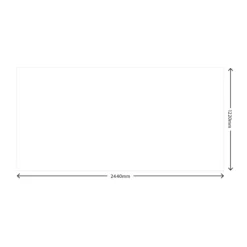 Splashwall Matt Cream Acrylic Splashback, (H)1220mm (W)2440mm (T)4mm -Prime Kitchen splashwall matt cream acrylic splashback h 1220mm w 2440mm t 4mm5060699096857 01t bq