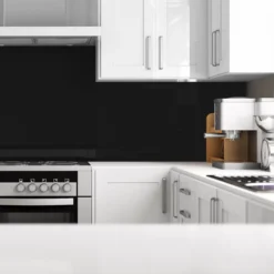 Splashwall Matt Jet Acrylic Splashback, (H)600mm (W)2440mm (T)4mm -Prime Kitchen splashwall matt jet acrylic splashback h 600mm w 2440mm t 4mm5060482791709 01i bq