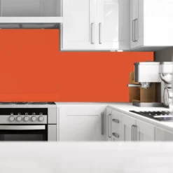 Splashwall Matt Pumpkin Acrylic Splashback, (H)600mm (W)2440mm (T)4mm -Prime Kitchen splashwall matt pumpkin acrylic splashback h 600mm w 2440mm t 4mm5060482791983 01i bq