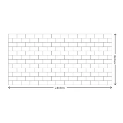 Splashwall White Melamine Top Surface Of HPL Splashback, (H)1220mm (W)2440mm (T)3mm -Prime Kitchen splashwall white melamine top surface of hpl splashback h 1220mm w 2440mm t 3mm5060699096970 01t bq