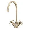 Torc Antique Brass Effect Kitchen Twin Lever Tap 1 Torc Antique Brass Effect Kitchen Twin Lever Tap -Prime Kitchen torc antique brass effect kitchen twin lever tap3663602930655 01bq