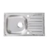 Turing Polished Inox Stainless Steel 1 Bowl Sink & Drainer 435mm X 760mm 2 Turing Polished Inox Stainless Steel 1 Bowl Sink & Drainer 435mm X 760mm -Prime Kitchen turing polished inox stainless steel 1 bowl sink drainer 435mm x 760mm3663602900658 01bq
