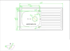 Utility Polished Stainless Steel 1 Bowl Sink & Drainer 490mm X 940mm 7 Utility Polished Stainless Steel 1 Bowl Sink & Drainer 490mm X 940mm -Prime Kitchen utility polished stainless steel 1 bowl sink drainer 490mm x 940mm3663602901310 03bq