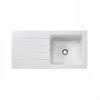 Villeroy & Boch Architectura White Ceramic 1 Bowl Sink & Drainer (W)510mm X (L)1000mm -Prime Kitchen villeroy boch architectura white ceramic 1 bowl sink drainer w 510mm x l 1000mm7612985479608 02c bq